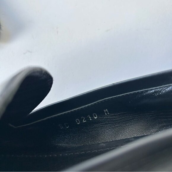 Louis Vuitton Upper Case Flat Black Smoth Leather Loafers Sz 38 - Picture 3 of 11
